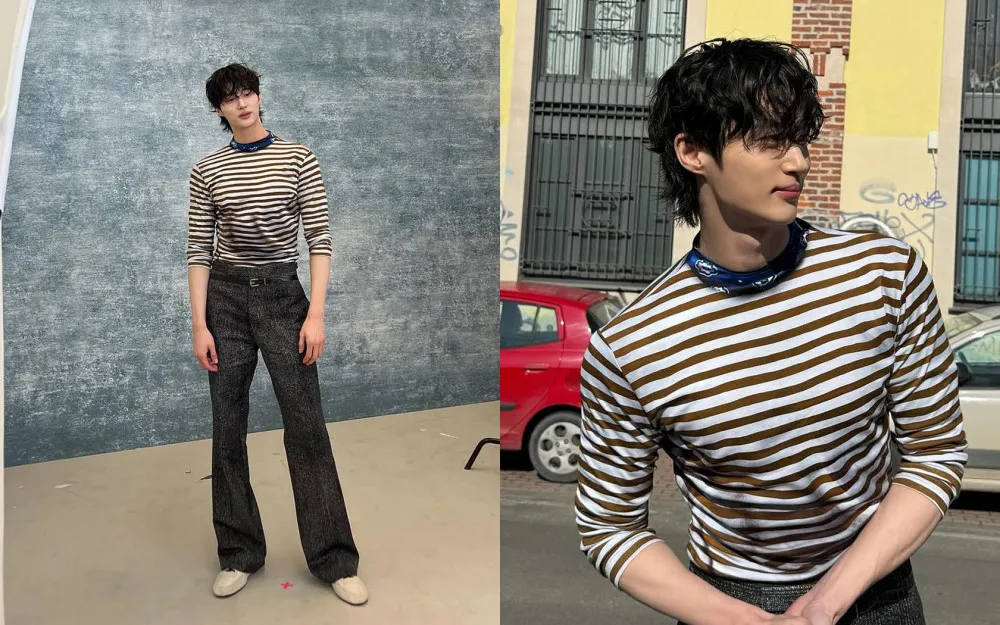 Byeon Woo Seok מוציא עוד תמונות יפות ממילאנו
