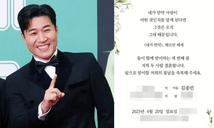 De huwelijksuitnodiging van Kim Jong Min is onthuld