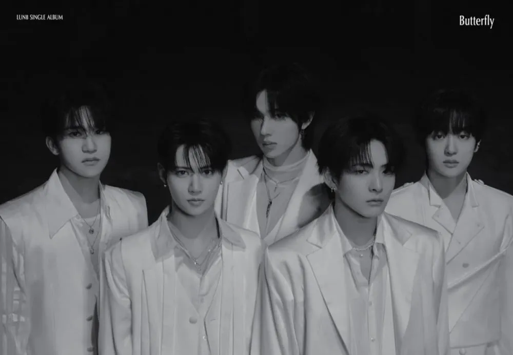 LUN8 meluncurkan Foto Konsep untuk Album Single Pertama mereka 'Butterfly'