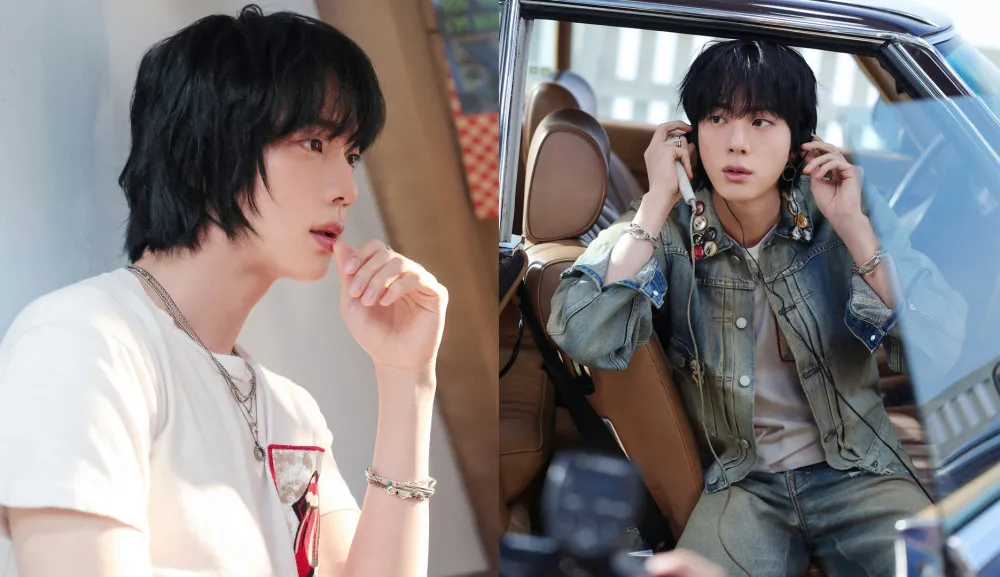Jin iz BTS razkriva dražilne fotografije za svoj prihajajoči solo album 'ECHO'
