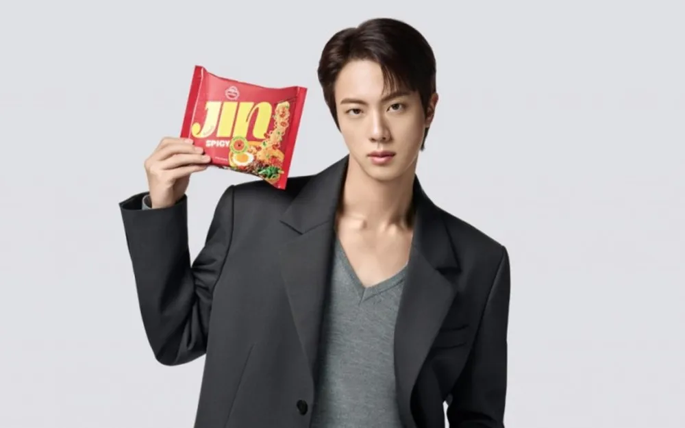 BTS's Jin valgt som den globale ambassadør for Jin Ramen