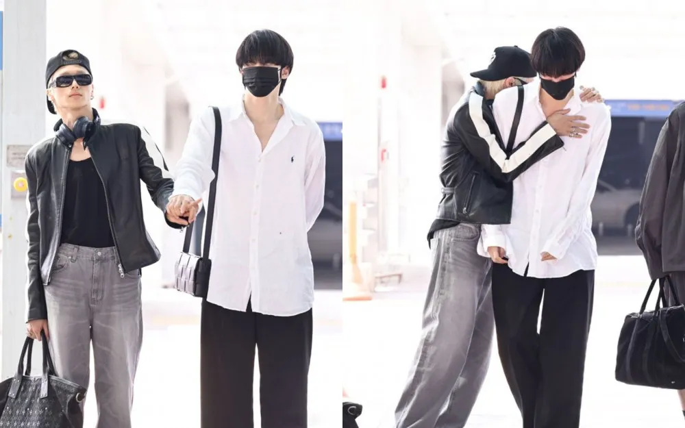 Wooyoung z ATEEZ přestal na letišti dělat znak „V“.