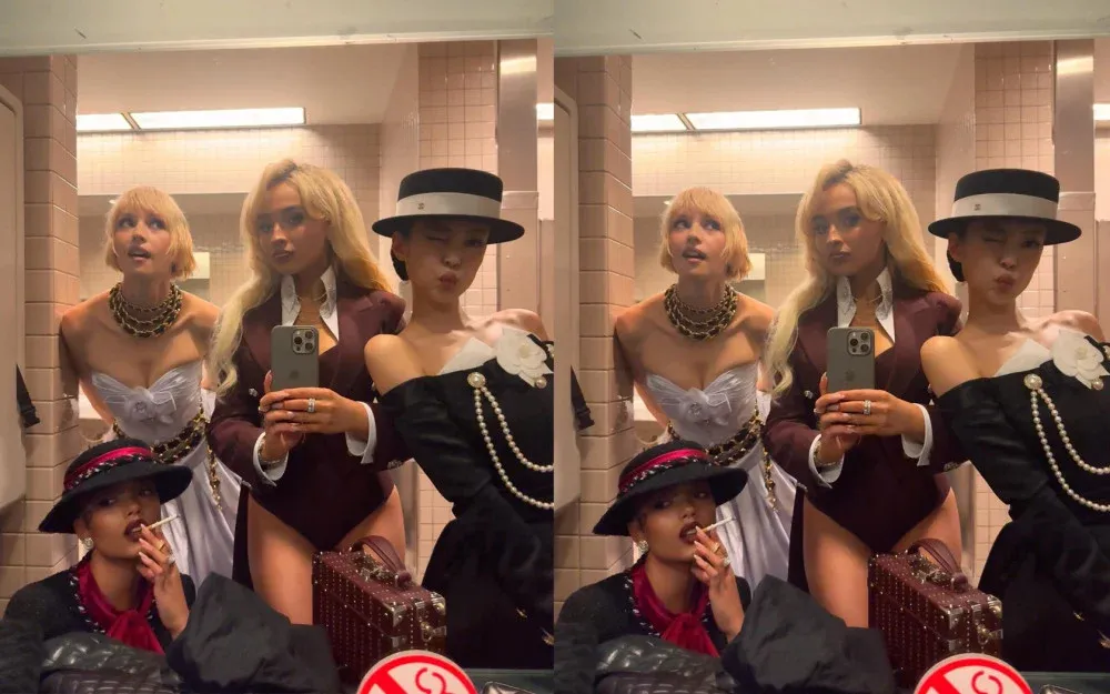 BLACKPINKs Jennie hænger ud med Sabrina Carpenter, Whitney Peak og Angèle