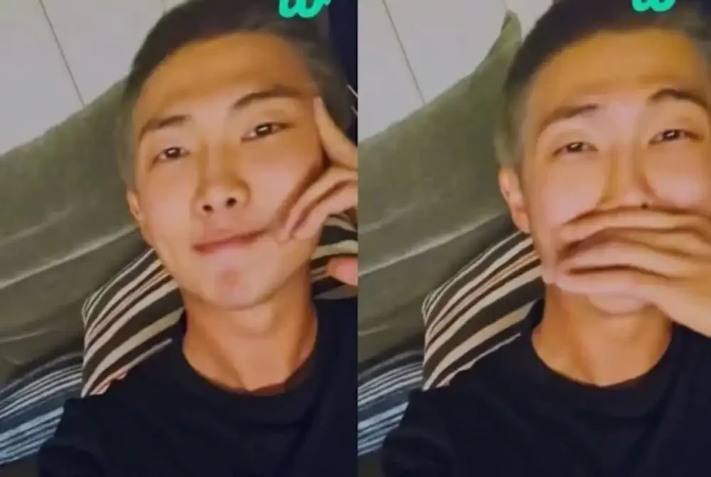 방탄소년단 RM이 팬들에게 여자친구를 원한다고 말했다.